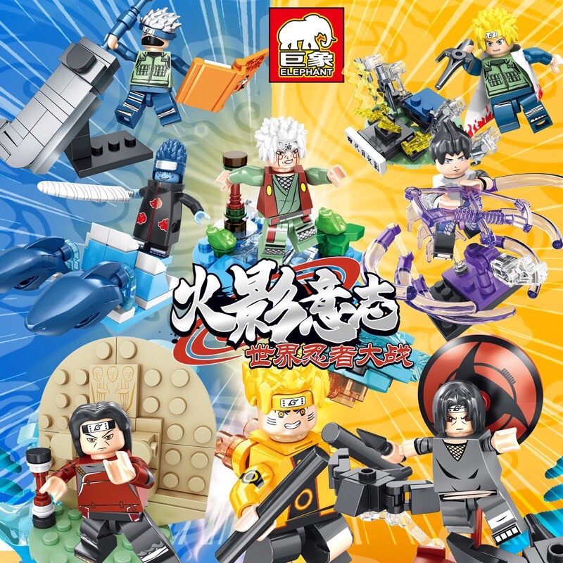 Lego lắp ráp anime Naruto hàng có sẵn