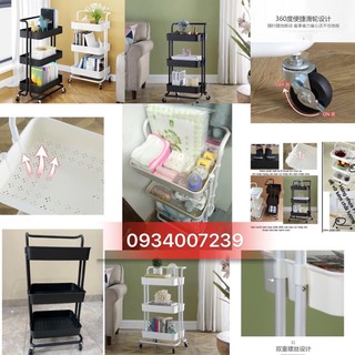 Kệ - xe đẩy nhựa 3 tầng phun xăm nối mi
