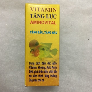 Vitamin tăng lực tăng đầu màu cho cá AminoVital