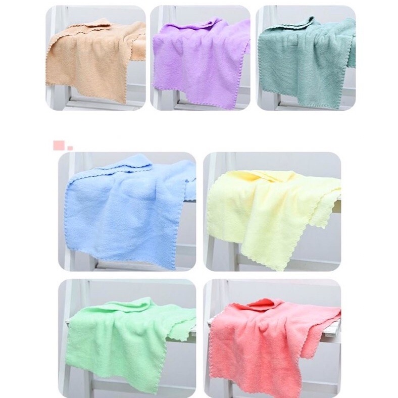 Khăn Mặt Lông Mịn Xuất Hàn Siêu Thắm - Khăn Lau Mặt Khăn Tắm Hàn Quốc 30 x 50cm Mềm Mại