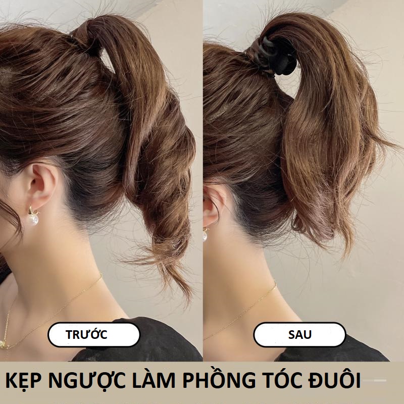 Kẹp tóc chữ M to 5cm tạo kiểu tóc đuôi hot trend B52