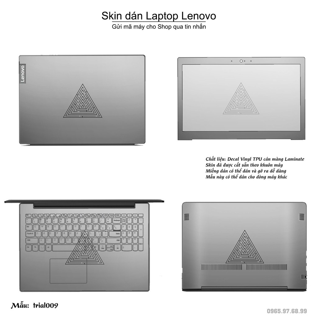 Skin dán Laptop Lenovo in hình Đa giác _nhiều mẫu 2 (inbox mã máy cho Shop)