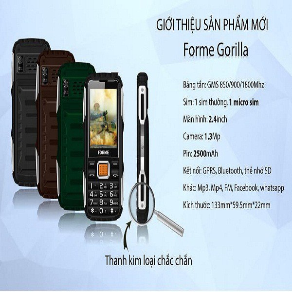 Điện thoại Forme Gorilla chính hãng