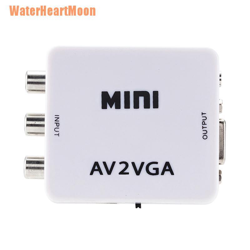 Bộ Chuyển Đổi Video Từ Av Rca Sang Vga Hd 1080P Tv