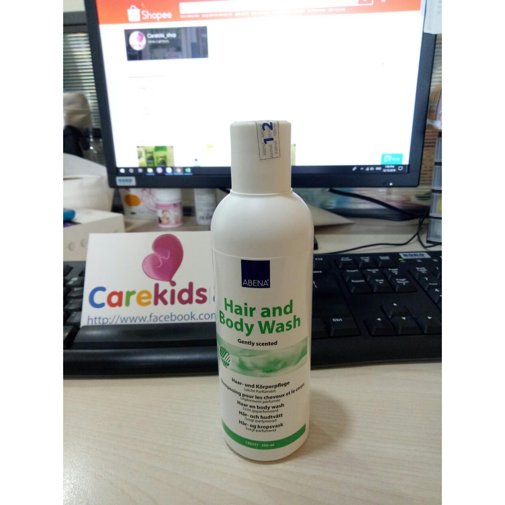 Dầu tắm gội khô cho người lớn Abena Hair Body Wash 100ml - hàng chính hãng | BigBuy360 - bigbuy360.vn