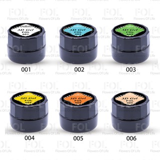Gel Vẽ Nổi 3D Fol với chất gel sánh mịn dễ định hình.