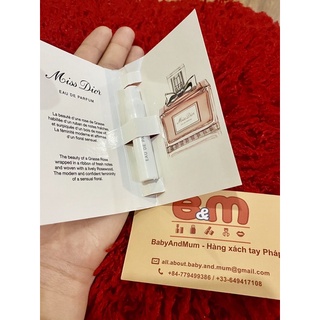 Sample mẫu thử nước hoa nữ 1-2ml - hàng Pháp