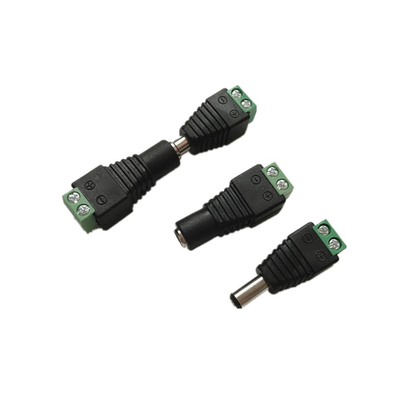 Bộ 5 Jack DC 5.5x2.1mm (Jack Đực / Cái)