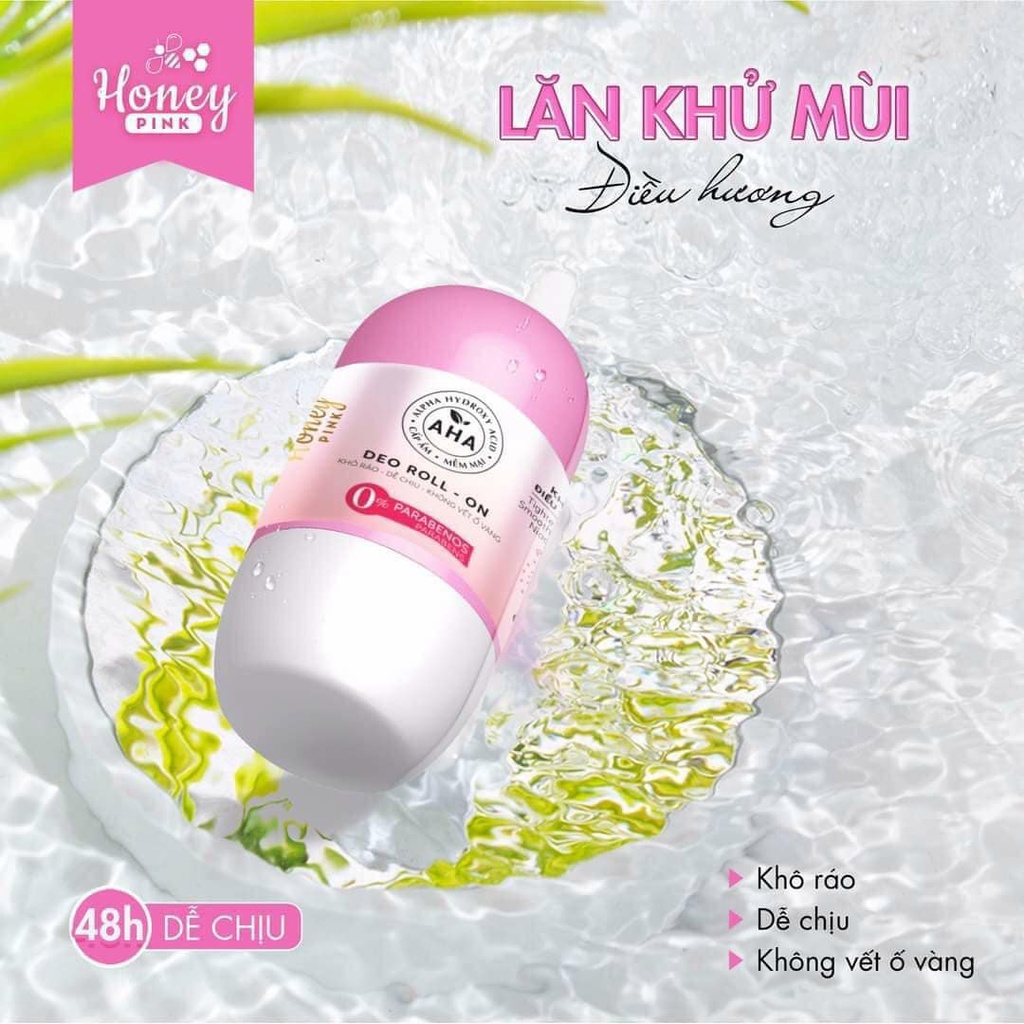 LĂN KHỬ MÙI HONEY ĐIỀU HƯƠNG AHA - CỨU TINH CHO VÙNG DƯỚI CÁNH TAY