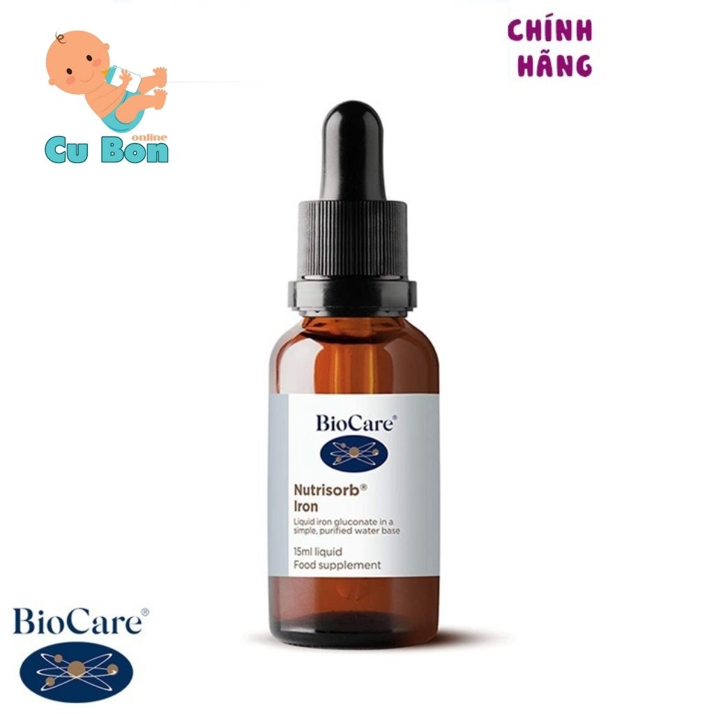 Sắt giọt Biocare Iron 15ml Anh Quốc cho bé từ 6 tháng tuổi