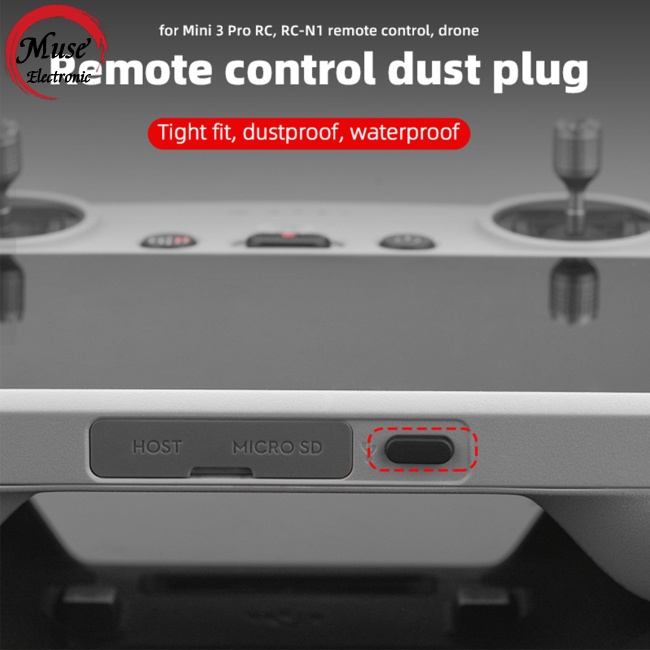 Set 3 Nút Silicon Chống Bụi Cổng Type-c Tương Thích Với Điều Khiển Dji Mini 3 Pro Mobile