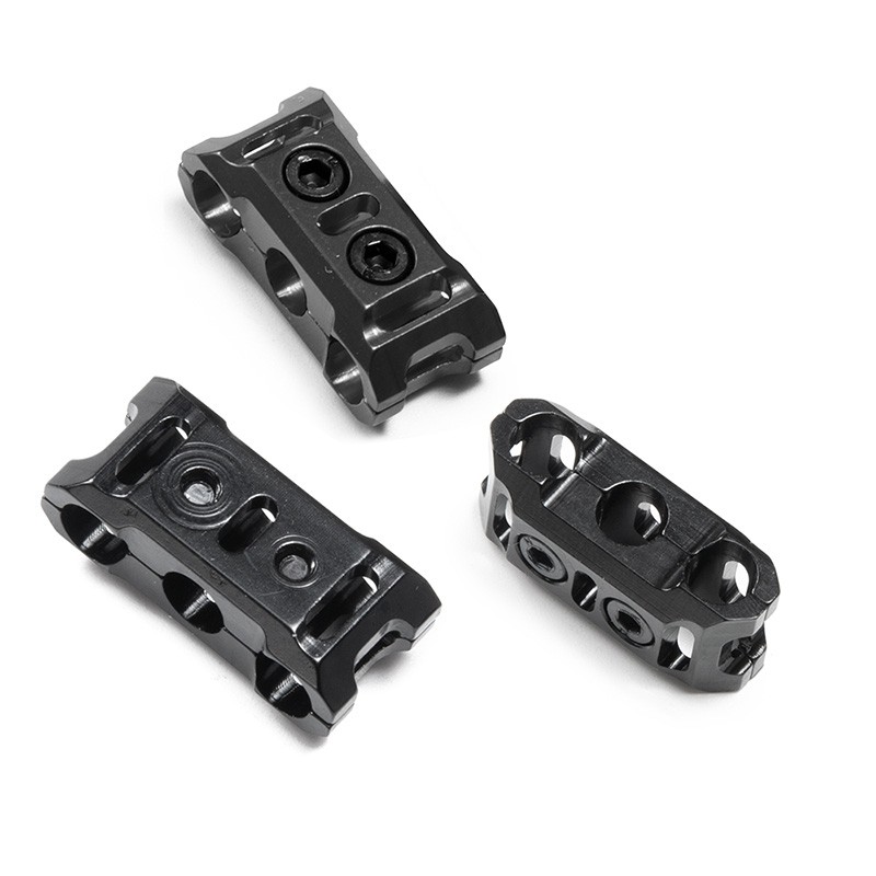 2PCS ESC Motor Cable Manager Wire Fixed Clamp Buckle Prevent Tangled Line Clip Tool for RC el Cars Climbing Car,12AWG Black