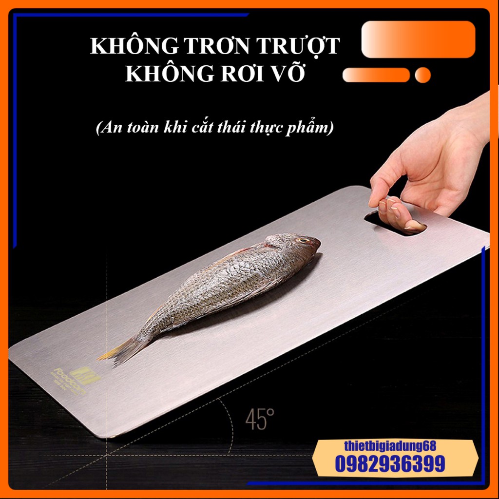 Thớt Inox 304 Cao Cấp Kháng Khuẩn Sạch Sẽ – Chống Rỉ Sét Nấm Mốc