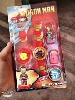 Đồng hồ trẻ em lego lắp ghép