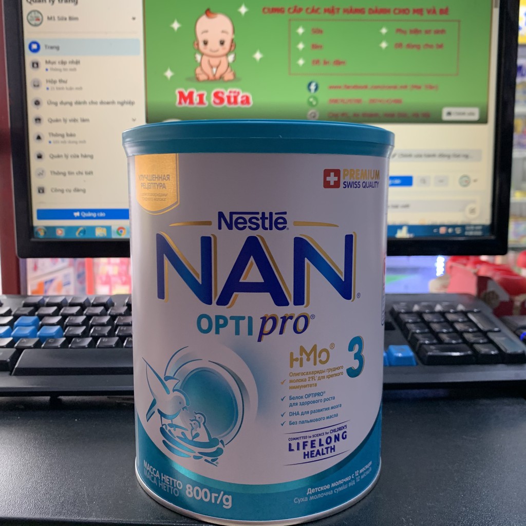 Shop M1 Sữa - Sữa NAN NGA 400g / 800g đủ số 1, 2, 3, 4 (mẫu mới HMO)