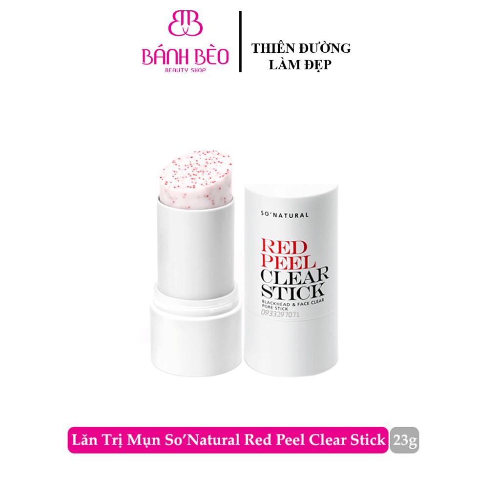 Thanh Lăn Giảm Mụn Red Peel So’Natural Clear Stick Pore Blackhead &amp; Face