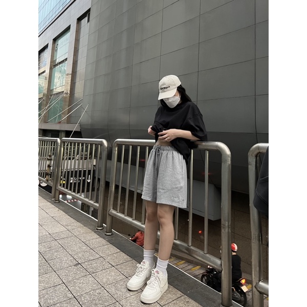 QUẦN SHORT ĐÙI NAM NỮ UNISEX CÓ TÚI SAU GREY XÁM SS2 FUNKY