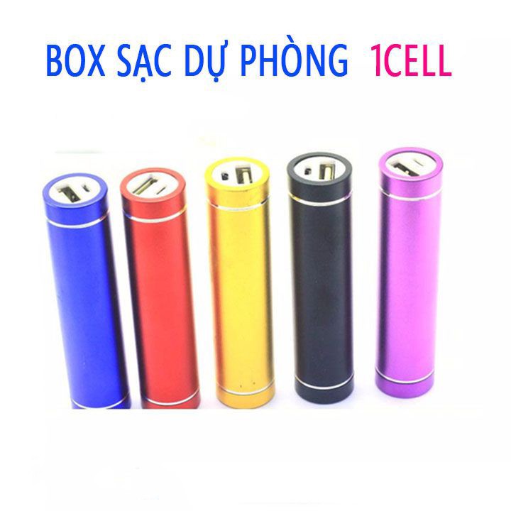 Box sạc dự phòng 1 cell vỏ nhôm (Không pin)