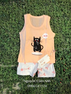 Bộ ba lỗ cotton cho bé (combo set 5 bộ)