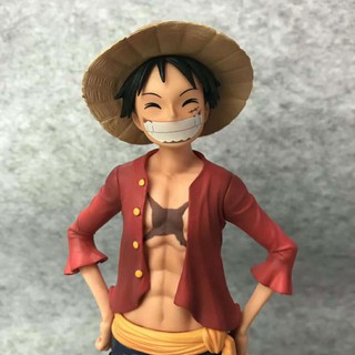 Mô hình One Piece Monkey D. Luffy đứng 3 đầu - 23 cm