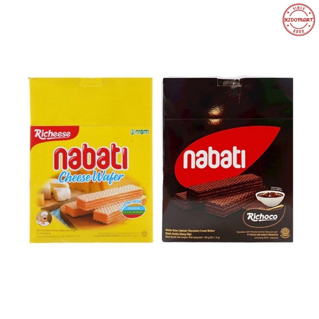 Bánh Nabati Phô Mai / Socola Hộp 340gr