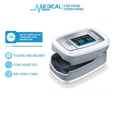 Máy đo nồng độ oxi trong máu SPO2 và nhịp tim BEURER PO30 nhỏ gọn dễ sử dụng MEDICAL