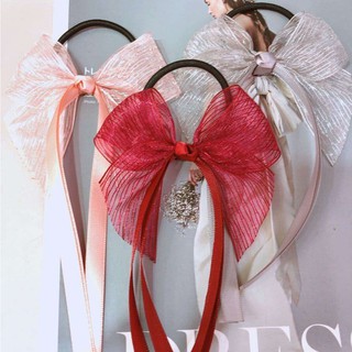 Dây buộc tóc, cột tóc nơ rơi dài cho bạn gái, nơ tiểu thư trong