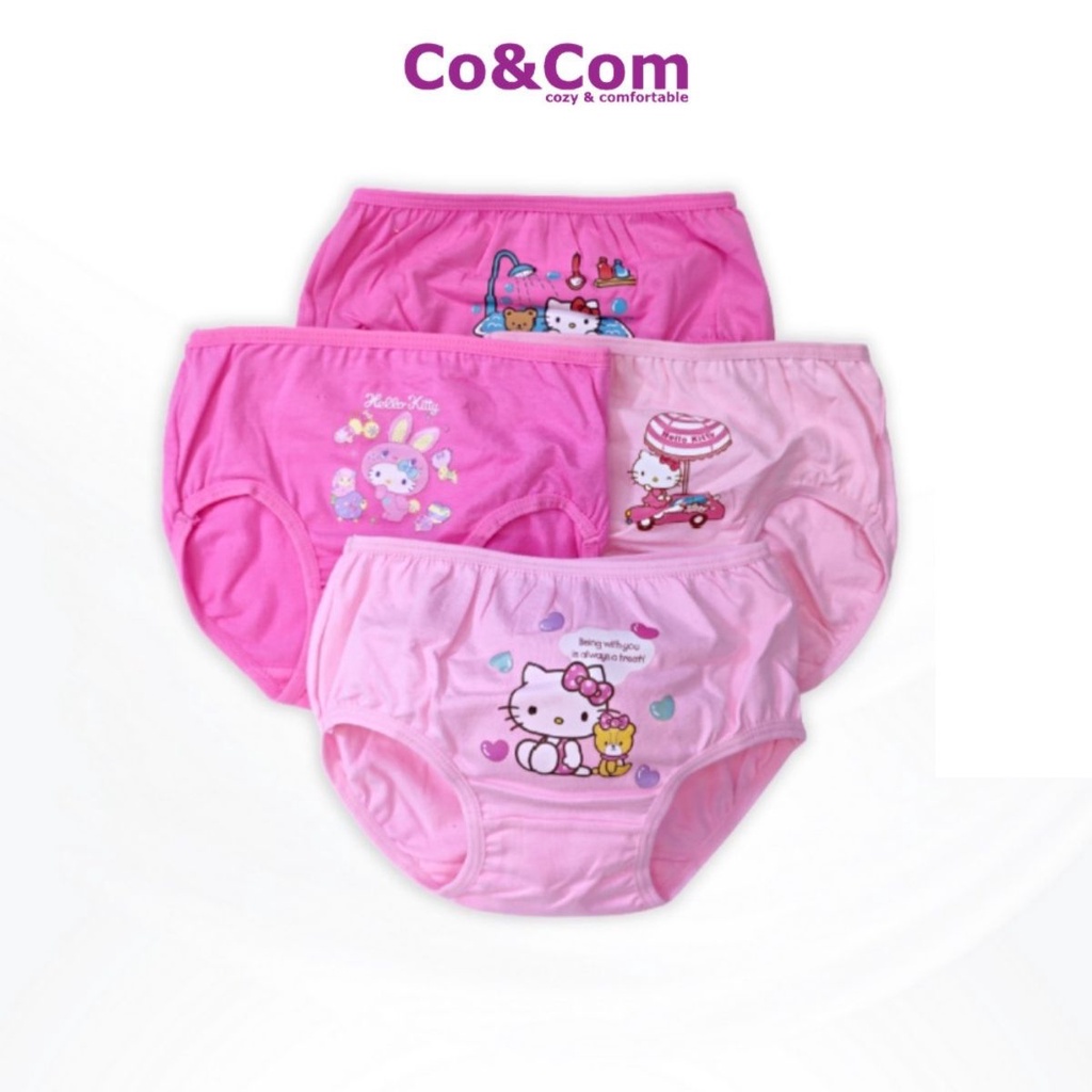 Set 2 Quần Lót Bé Gái 9-13 Kg Cotton Co&amp;Com CVG002KT Size Nhí Thấm Hút Mềm Mịn