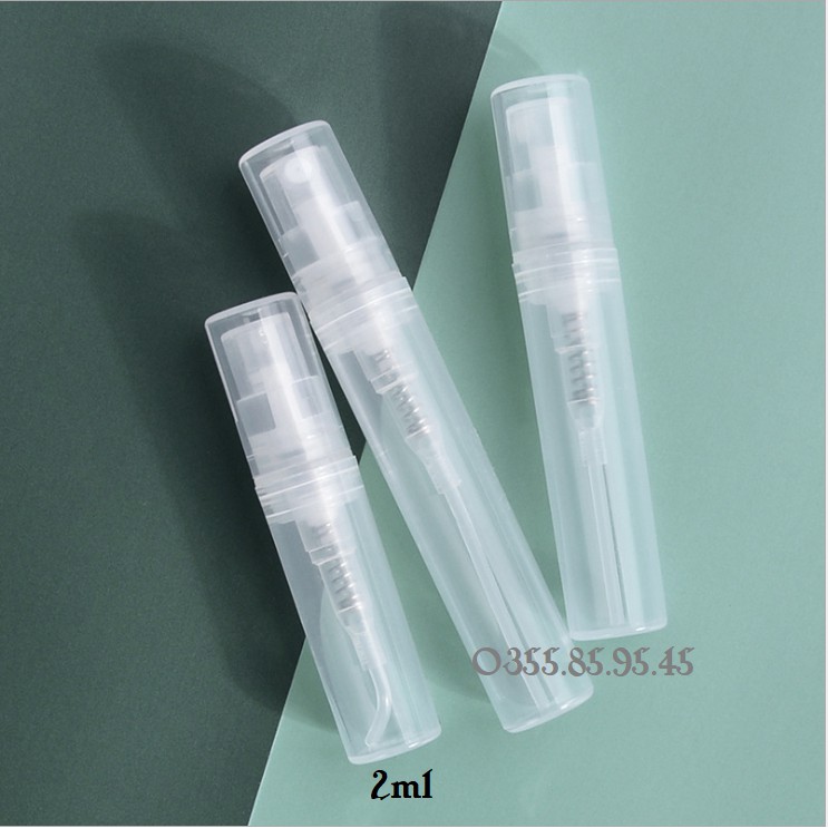 100 chai nhựa xịt phun sương 2ml , 3ml , 5ml chiết nước hoa