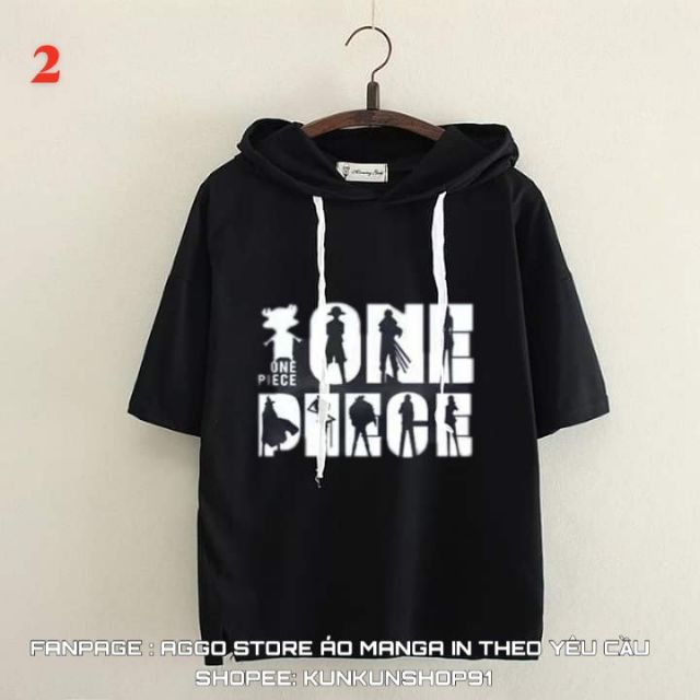 Áo Hoodie Tay Lửng Luffy One Piece Mũ Rơm | BigBuy360 - bigbuy360.vn