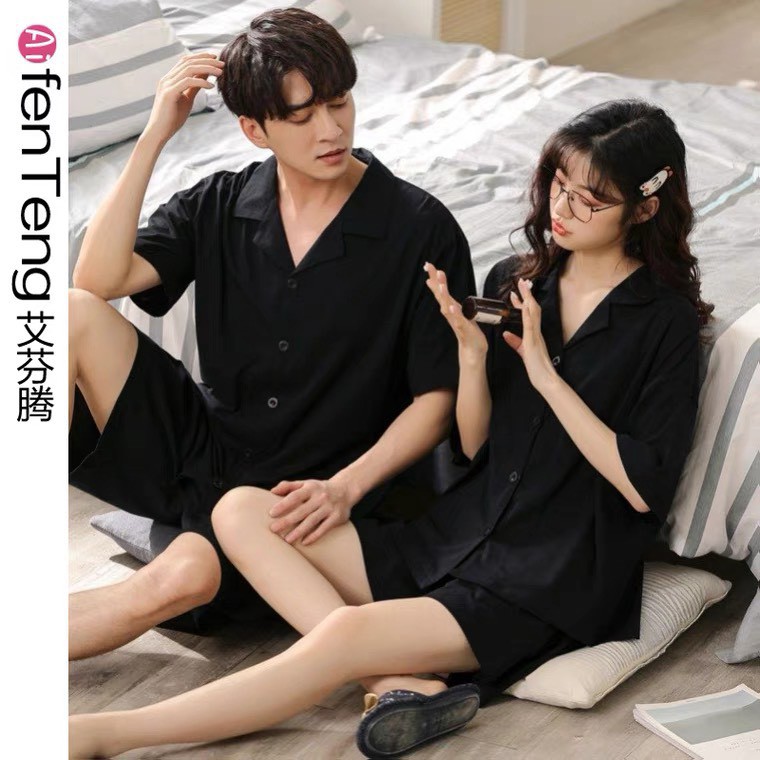 Set Áo Đôi 1𝖍𝖆𝖓𝖉 Áo Sơ Mi Tay Ngắn Nam Nữ Form Unisex Cực Đẹp - Mặc Là Đẹp - Mã setnamnu