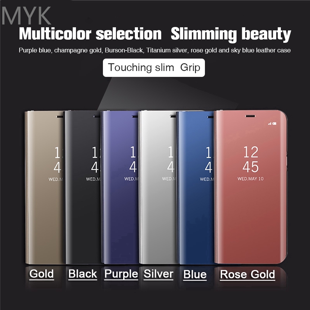Apple iPhone6 7 iPhone6S 7plus  iPhone8 Plus  iPhone 8  iPhone X Case Luxury Mirror Flip Leather Stand Phone Case Cover