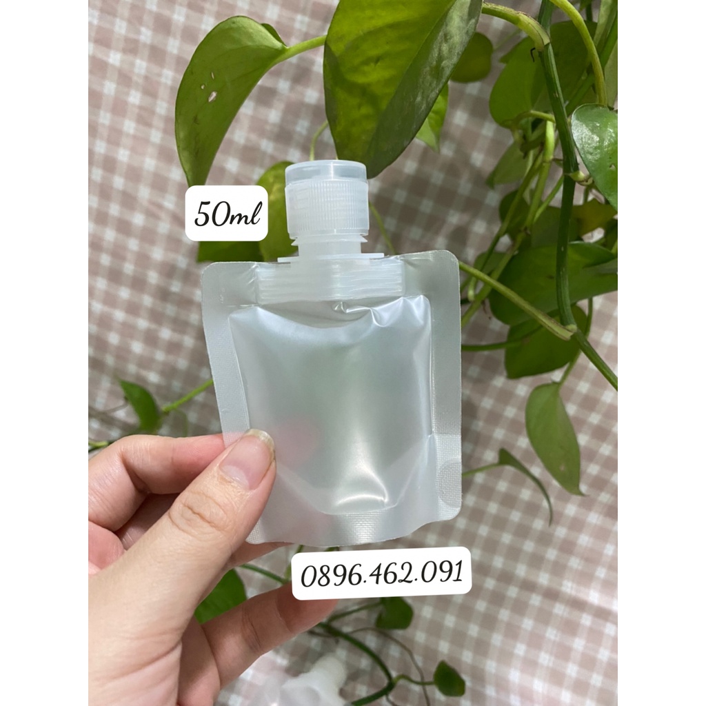 TÚI CHIẾT MỸ PHẨM, DẦU GỘI, DẦU XẢ, sỮA TẮM CÓ THỂ TÁI SỬ DỤNG NẮP BẬT,ĐẦU XỊT PHUN SƯƠNG, NÚT CHIẾT NHỎ GIỌT 50ML/100ML