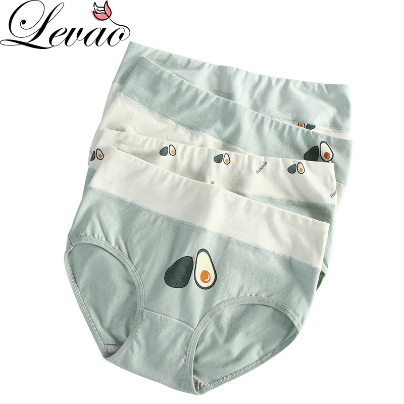 Quần Lót Cotton Không Đường May Lưng Cao Quyến Rũ Cho Nữ LEVAO