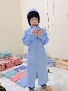 [ HÀNG CHÍNH HÃNG ] Áo chống nắng toàn thân cho bé trai bé gái