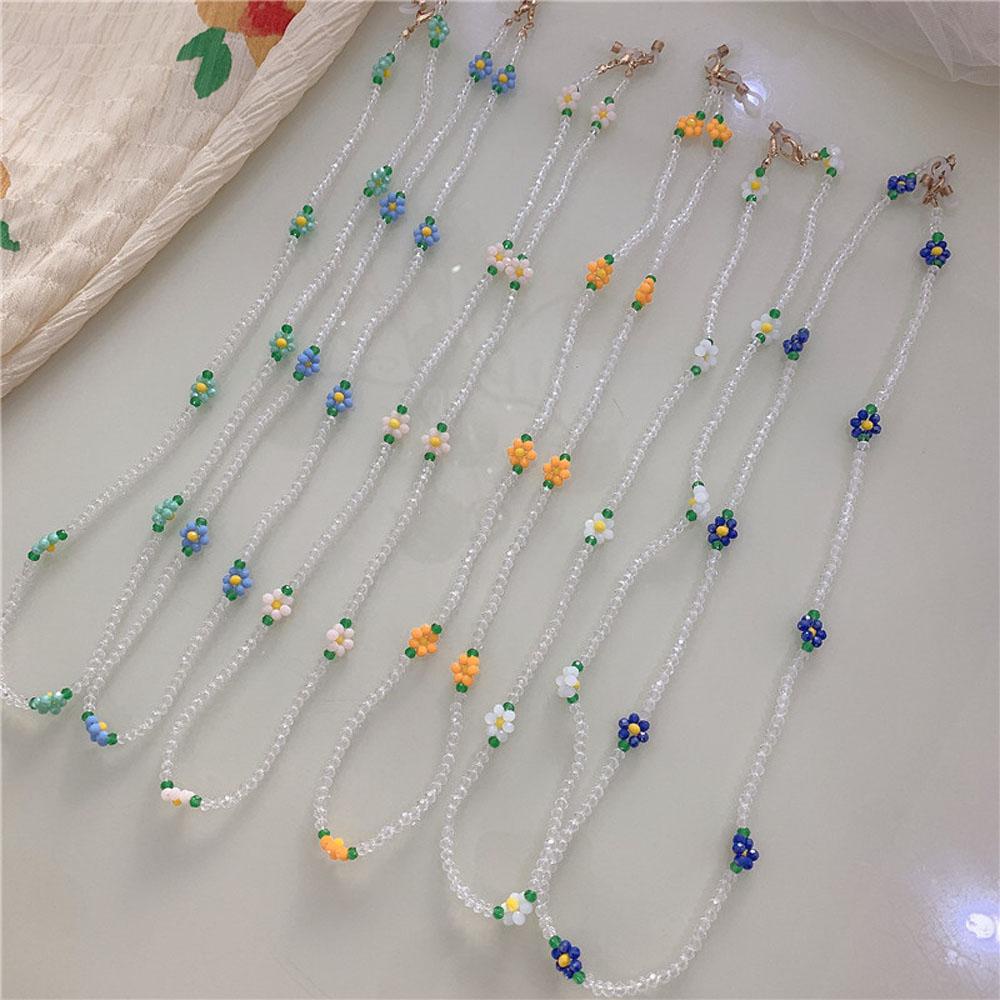 Dây Chuỗi Hạt Acrylic Trong Suốt Đeo Mắt Kính Thời Trang Đáng Yêu