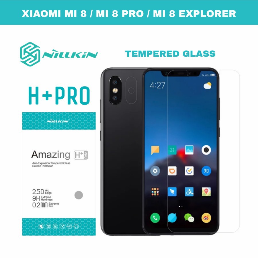 Nillkin Kính Cường Lực Bảo Vệ Màn Hình Cho Xiaomi Mi 8 / Mi 8 Pro / Mi 8 Explor. Mi8 / Mi8 Pro / Mi8 Explore
