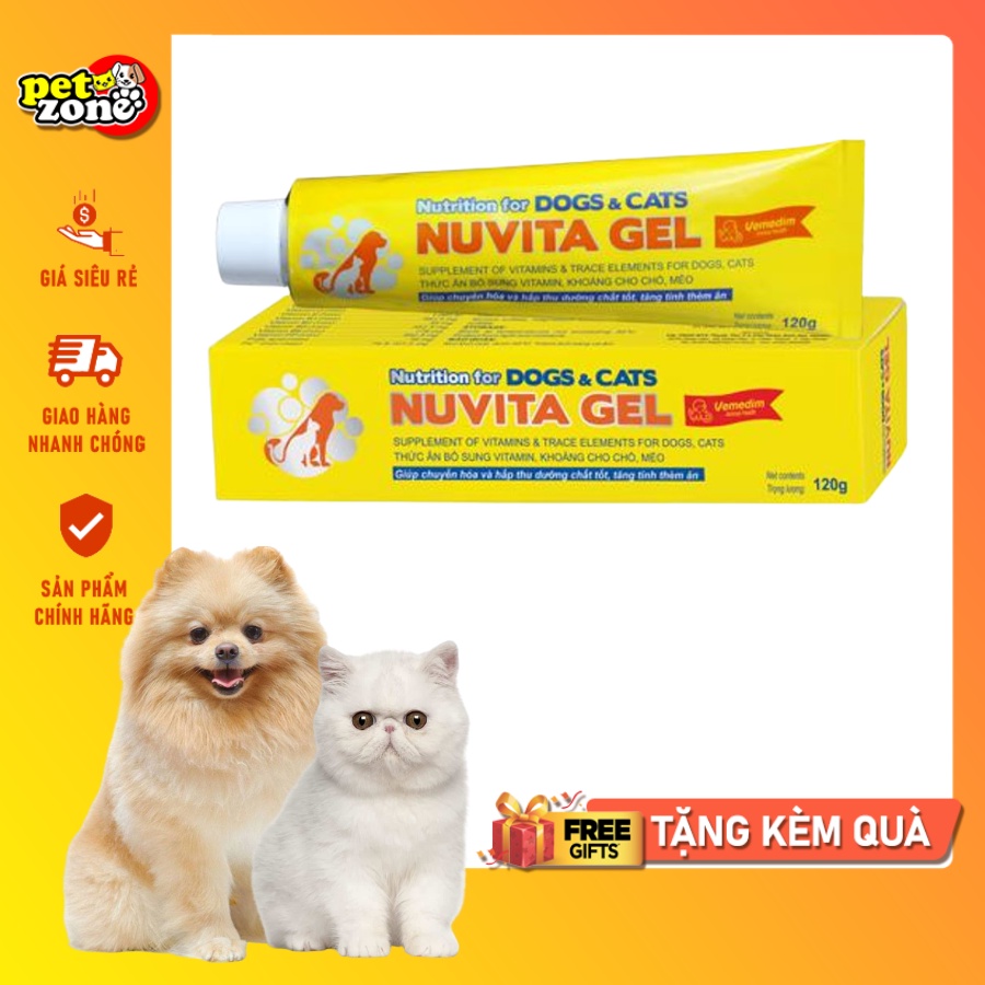 Nuvita Gel dinh dưỡng bổ sung Vitamin và khoáng chất dành cho chó và mèo, tăng thèm ăn