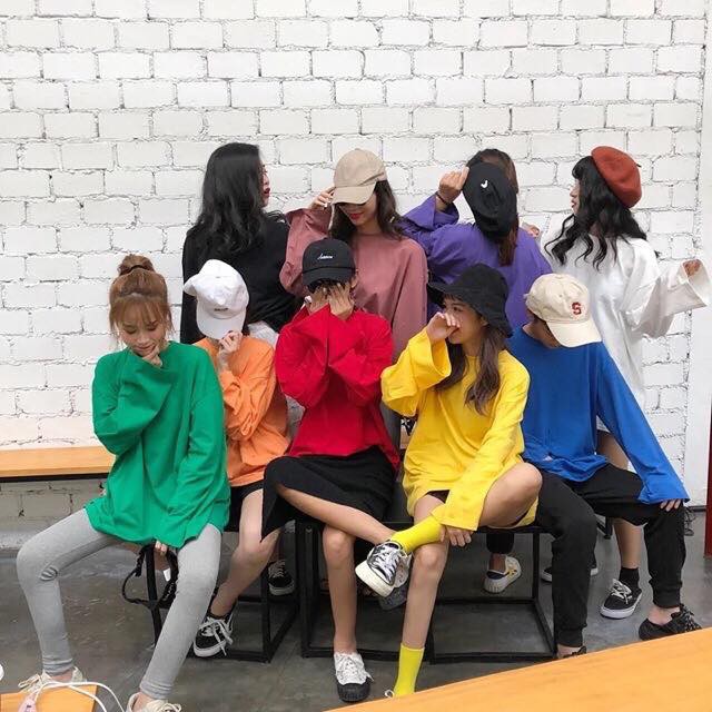 [𝐅𝐑𝐄𝐄𝐒𝐇𝐈𝐏 𝐓𝐔̛̀ 𝟐𝟎𝐊] ÁO THUN DÀI TAY MÀU PHONG CÁCH HÀN QUỐC  - TAY XUÔNG - UNISEX SIÊU NGẦU | BigBuy360 - bigbuy360.vn