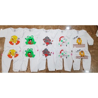 Set 5 bộ cotton dài tay cho bé