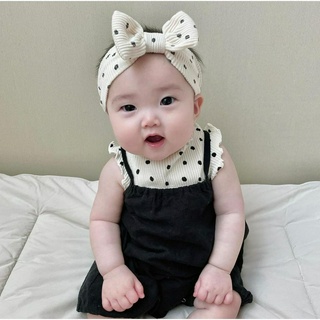 Set yếm chấm bi Partybebe Hàn Quốc cho bé