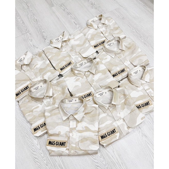 ÁO SƠ MI CHO BÉ, ÁO SƠ MI LINEN HỌA TIẾT LÍNH CHO BÉ TRAI TỪ 9KG ĐẾN 20KG