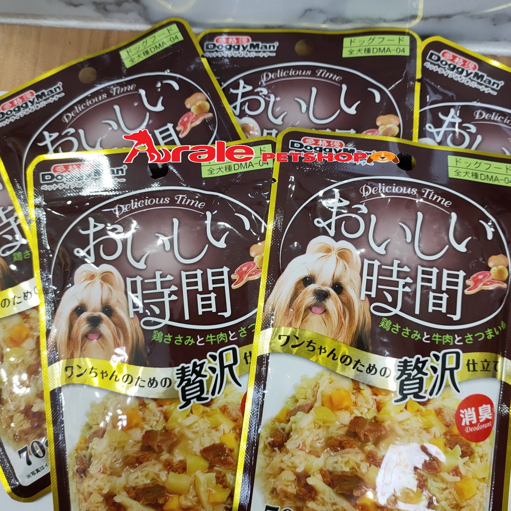 [ Siêu ngon ] Pate Doggyman Nhật cho chó gói 70g