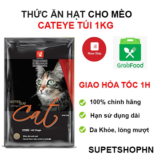Thức ăn cho mèo hạt Cat Eye 1kg | Cateye | Cateyes, Hạt Cat Eye cân bằng dinh dưỡng chống búi lông hiệu quả