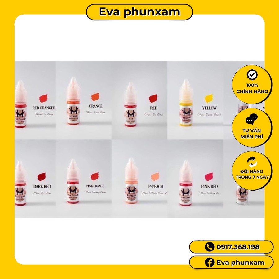 MỰC PHUN XĂM HOA ĐÀO 10 ML - MỰC XĂM CAO CẤP CHÍNH HÃNG
