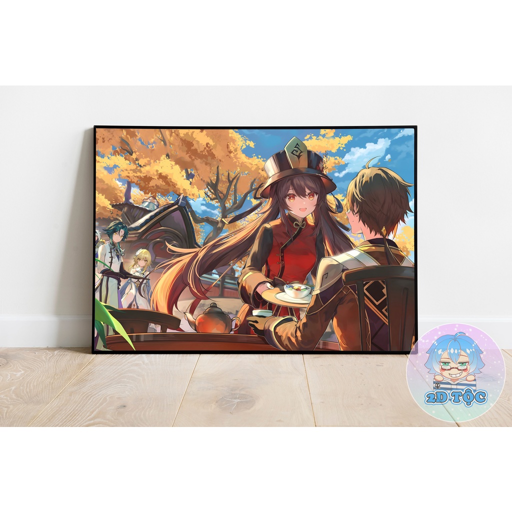 TRANH POSTER A3 HU TAO HuTao (12) GENSHIN IMPACT CHẤT LIỆU GIẤY CAO CẤP - 2D TỘC SHOP
