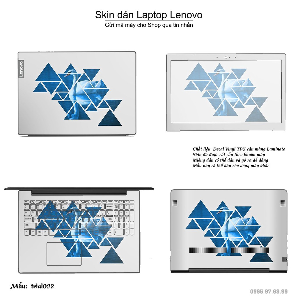 Skin dán Laptop Lenovo in hình Đa giác _nhiều mẫu 4 (inbox mã máy cho Shop)