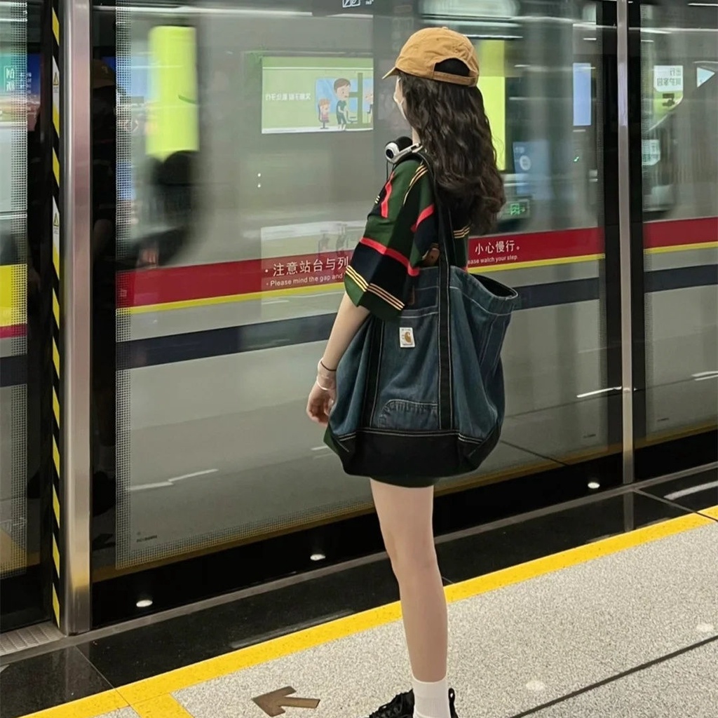 Jiashucheng Áo Thun Nữ Ngắn Tay Cổ Tròn Sọc Ngang Thời Trang Mới