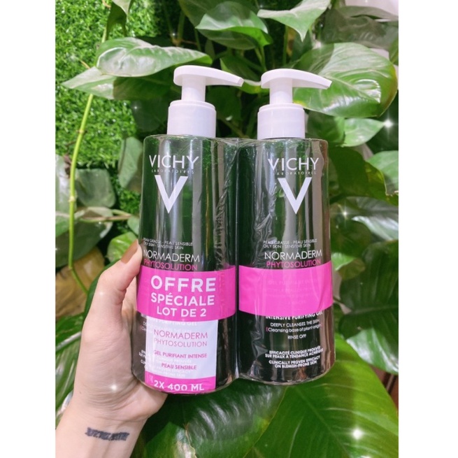 Sữa rửa mặt Vichy dạng gel cho da hỗn hợp nhạy cảm, loại bỏ dầu, bụi bẩn - Shop Viloet