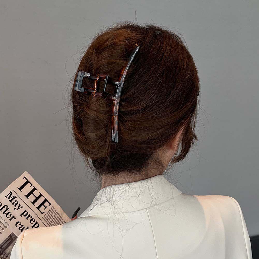 Kẹp Tóc Càng Cua Bằng Nhựa Cỡ Lớn Thanh Lịch Cho Nữ